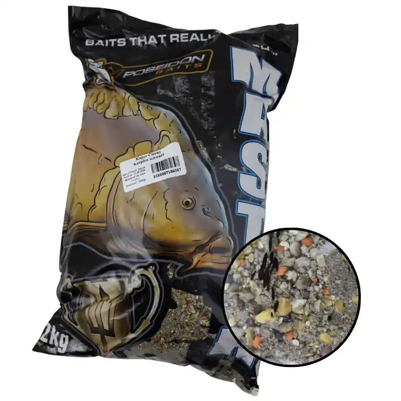 Novinka Poseidon Master Groundbait Karpfen schwarz 2 kg